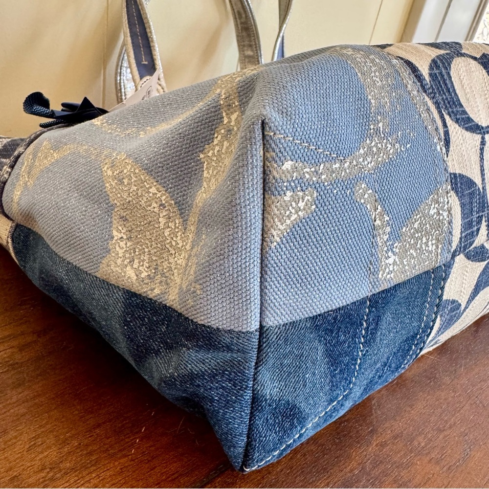 Coach Poppy Denim Patchwork Tote 2010 Style 16926 - Picture 13 of 16